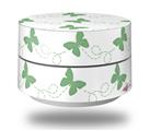 Skin Decal Wrap for Google WiFi Original Pastel Butterflies Green on White (GOOGLE WIFI NOT INCLUDED)