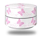 Skin Decal Wrap for Google WiFi Original Pastel Butterflies Pink on White (GOOGLE WIFI NOT INCLUDED)
