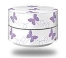 Skin Decal Wrap for Google WiFi Original Pastel Butterflies Purple on White (GOOGLE WIFI NOT INCLUDED)