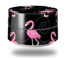 Skin Decal Wrap for Google WiFi Original Flamingos on Black (GOOGLE WIFI NOT INCLUDED)