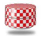 Skin Decal Wrap for Google WiFi Original Checkered Canvas Red and White (GOOGLE WIFI NOT INCLUDED)