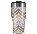 WraptorSkinz Skin Wrap compatible with 2017 and newer RTIC Tumblers 30oz Zig Zag Colors 03 (TUMBLER NOT INCLUDED)