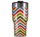 WraptorSkinz Skin Wrap compatible with 2017 and newer RTIC Tumblers 30oz Zig Zag Colors 01 (TUMBLER NOT INCLUDED)