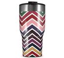 WraptorSkinz Skin Wrap compatible with 2017 and newer RTIC Tumblers 30oz Zig Zag Colors 02 (TUMBLER NOT INCLUDED)