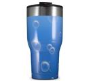 WraptorSkinz Skin Wrap compatible with 2017 and newer RTIC Tumblers 30oz Bubbles Blue (TUMBLER NOT INCLUDED)