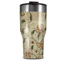 WraptorSkinz Skin Wrap compatible with 2017 and newer RTIC Tumblers 30oz Flowers and Berries Orange (TUMBLER NOT INCLUDED)