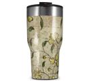 WraptorSkinz Skin Wrap compatible with 2017 and newer RTIC Tumblers 30oz Flowers and Berries Yellow (TUMBLER NOT INCLUDED)