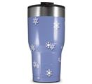 WraptorSkinz Skin Wrap compatible with 2017 and newer RTIC Tumblers 30oz Snowflakes (TUMBLER NOT INCLUDED)