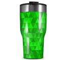 WraptorSkinz Skin Wrap compatible with 2017 and newer RTIC Tumblers 30oz Triangle Mosaic Green (TUMBLER NOT INCLUDED)