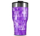 WraptorSkinz Skin Wrap compatible with 2017 and newer RTIC Tumblers 30oz Triangle Mosaic Purple (TUMBLER NOT INCLUDED)