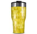 WraptorSkinz Skin Wrap compatible with 2017 and newer RTIC Tumblers 30oz Triangle Mosaic Yellow (TUMBLER NOT INCLUDED)