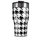 WraptorSkinz Skin Wrap compatible with 2017 and newer RTIC Tumblers 30oz Houndstooth Black (TUMBLER NOT INCLUDED)