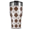 WraptorSkinz Skin Wrap compatible with 2017 and newer RTIC Tumblers 30oz Boxed Chocolate Brown (TUMBLER NOT INCLUDED)