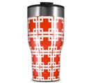 WraptorSkinz Skin Wrap compatible with 2017 and newer RTIC Tumblers 30oz Boxed Red (TUMBLER NOT INCLUDED)