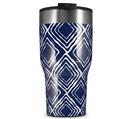 WraptorSkinz Skin Wrap compatible with 2017 and newer RTIC Tumblers 30oz Wavey Navy Blue (TUMBLER NOT INCLUDED)