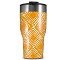 WraptorSkinz Skin Wrap compatible with 2017 and newer RTIC Tumblers 30oz Wavey Orange (TUMBLER NOT INCLUDED)