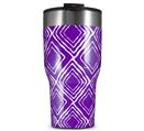 WraptorSkinz Skin Wrap compatible with 2017 and newer RTIC Tumblers 30oz Wavey Purple (TUMBLER NOT INCLUDED)