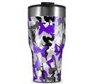 WraptorSkinz Skin Wrap compatible with 2017 and newer RTIC Tumblers 30oz Sexy Girl Silhouette Camo Purple (TUMBLER NOT INCLUDED)