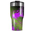 WraptorSkinz Skin Wrap compatible with 2017 and newer RTIC Tumblers 30oz Halftone Splatter Hot Pink Green (TUMBLER NOT INCLUDED)