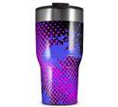 WraptorSkinz Skin Wrap compatible with 2017 and newer RTIC Tumblers 30oz Halftone Splatter Blue Hot Pink (TUMBLER NOT INCLUDED)