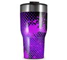 WraptorSkinz Skin Wrap compatible with 2017 and newer RTIC Tumblers 30oz Halftone Splatter Hot Pink Purple (TUMBLER NOT INCLUDED)