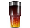 WraptorSkinz Skin Wrap compatible with 2017 and newer RTIC Tumblers 30oz Fire on Black (TUMBLER NOT INCLUDED)