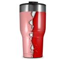 WraptorSkinz Skin Wrap compatible with 2017 and newer RTIC Tumblers 30oz Ripped Colors Pink Red (TUMBLER NOT INCLUDED)