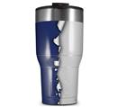 WraptorSkinz Skin Wrap compatible with 2017 and newer RTIC Tumblers 30oz Ripped Colors Blue Gray (TUMBLER NOT INCLUDED)