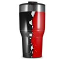 WraptorSkinz Skin Wrap compatible with 2017 and newer RTIC Tumblers 30oz Ripped Colors Black Red (TUMBLER NOT INCLUDED)