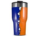 WraptorSkinz Skin Wrap compatible with 2017 and newer RTIC Tumblers 30oz Ripped Colors Blue Orange (TUMBLER NOT INCLUDED)