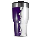 WraptorSkinz Skin Wrap compatible with 2017 and newer RTIC Tumblers 30oz Ripped Colors Purple White (TUMBLER NOT INCLUDED)