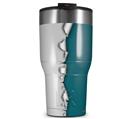 WraptorSkinz Skin Wrap compatible with 2017 and newer RTIC Tumblers 30oz Ripped Colors Gray Seafoam Green (TUMBLER NOT INCLUDED)