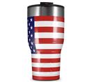 WraptorSkinz Skin Wrap compatible with 2017 and newer RTIC Tumblers 30oz USA American Flag 01 (TUMBLER NOT INCLUDED)