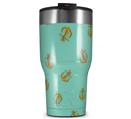 WraptorSkinz Skin Wrap compatible with 2017 and newer RTIC Tumblers 30oz Anchors Away Seafoam Green (TUMBLER NOT INCLUDED)
