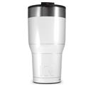 WraptorSkinz Skin Wrap compatible with 2017 and newer RTIC Tumblers 30oz Solids Collection White (TUMBLER NOT INCLUDED)