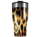 WraptorSkinz Skin Wrap compatible with 2017 and newer RTIC Tumblers 30oz Fractal Fur Leopard (TUMBLER NOT INCLUDED)