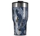 WraptorSkinz Skin Wrap compatible with 2017 and newer RTIC Tumblers 30oz HEX Mesh Camo 01 Blue (TUMBLER NOT INCLUDED)
