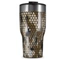 WraptorSkinz Skin Wrap compatible with 2017 and newer RTIC Tumblers 30oz HEX Mesh Camo 01 Brown (TUMBLER NOT INCLUDED)