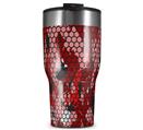 WraptorSkinz Skin Wrap compatible with 2017 and newer RTIC Tumblers 30oz HEX Mesh Camo 01 Red Bright (TUMBLER NOT INCLUDED)