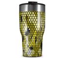 WraptorSkinz Skin Wrap compatible with 2017 and newer RTIC Tumblers 30oz HEX Mesh Camo 01 Yellow (TUMBLER NOT INCLUDED)