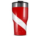 WraptorSkinz Skin Wrap compatible with 2017 and newer RTIC Tumblers 30oz Dive Scuba Flag (TUMBLER NOT INCLUDED)