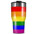 WraptorSkinz Skin Wrap compatible with 2017 and newer RTIC Tumblers 30oz Rainbow Stripes (TUMBLER NOT INCLUDED)