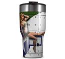WraptorSkinz Skin Wrap compatible with 2017 and newer RTIC Tumblers 30oz WWII Bomber War Plane Pin Up Girl (TUMBLER NOT INCLUDED)