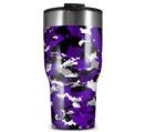 WraptorSkinz Skin Wrap compatible with 2017 and newer RTIC Tumblers 30oz WraptorCamo Digital Camo Purple (TUMBLER NOT INCLUDED)