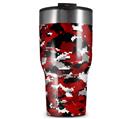 WraptorSkinz Skin Wrap compatible with 2017 and newer RTIC Tumblers 30oz WraptorCamo Digital Camo Red (TUMBLER NOT INCLUDED)
