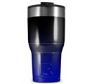 WraptorSkinz Skin Wrap compatible with 2017 and newer RTIC Tumblers 30oz Smooth Fades Blue Black (TUMBLER NOT INCLUDED)
