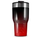 WraptorSkinz Skin Wrap compatible with 2017 and newer RTIC Tumblers 30oz Smooth Fades Red Black (TUMBLER NOT INCLUDED)