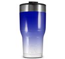 WraptorSkinz Skin Wrap compatible with 2017 and newer RTIC Tumblers 30oz Smooth Fades White Blue (TUMBLER NOT INCLUDED)
