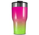 WraptorSkinz Skin Wrap compatible with 2017 and newer RTIC Tumblers 30oz Smooth Fades Neon Green Hot Pink (TUMBLER NOT INCLUDED)