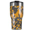 WraptorSkinz Skin Wrap compatible with 2017 and newer RTIC Tumblers 30oz WraptorCamo Old School Camouflage Camo Orange (TUMBLER NOT INCLUDED)